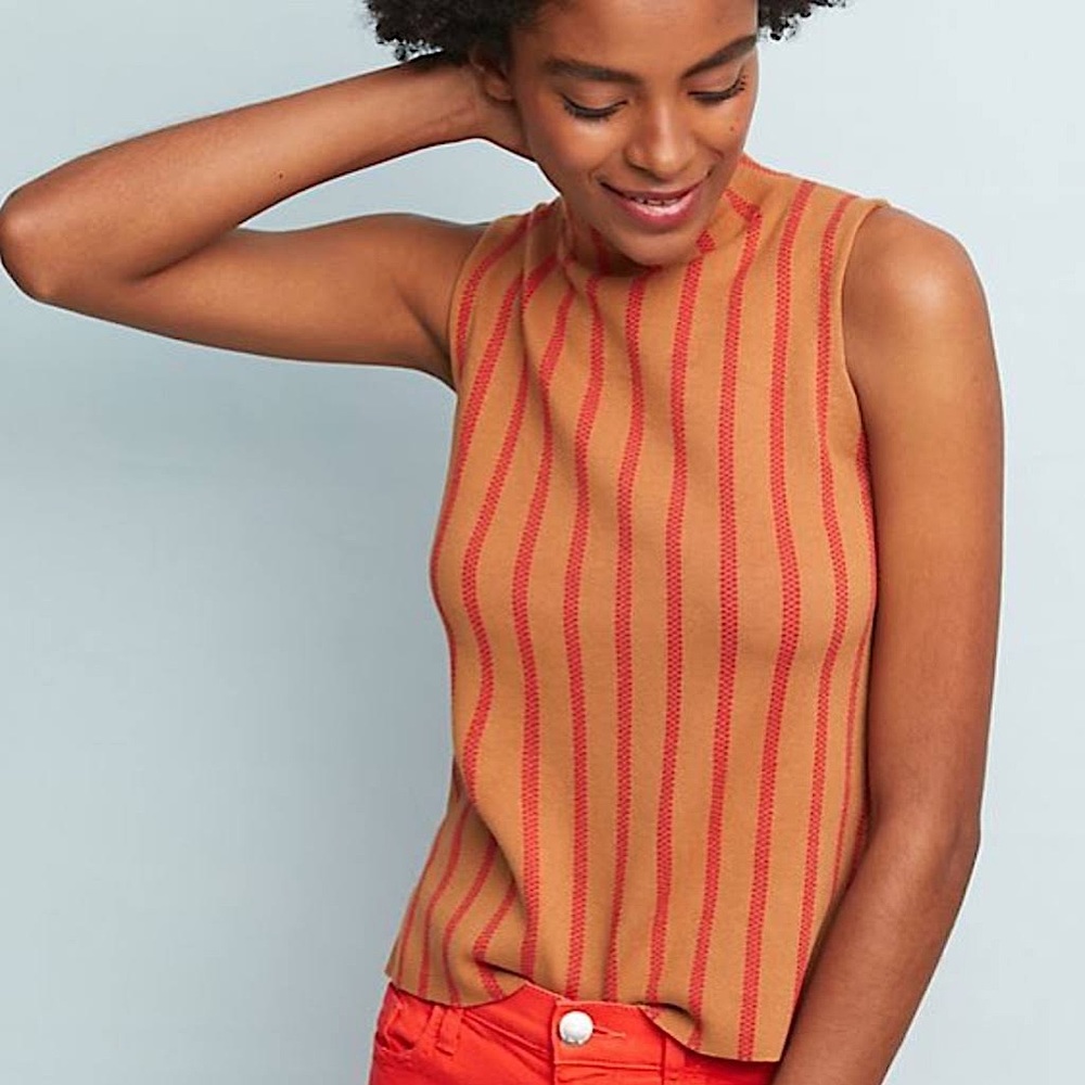 MOTH by Anthropologie Mock Neck Tank